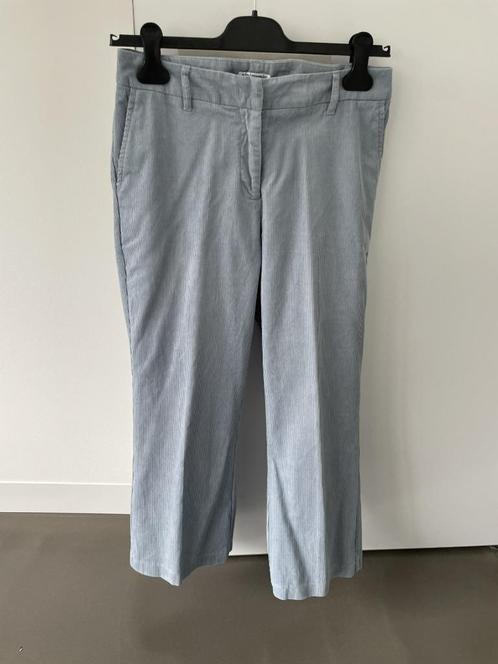 Blauwe fluwelen broek van JBC maat 36, Kleding | Dames, Broeken en Pantalons, Zo goed als nieuw, Maat 36 (S), Blauw, Lang, Ophalen of Verzenden