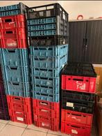 Diverse kunststof kratten inklapbaar & vaste bakken, Enlèvement, Comme neuf, Casier