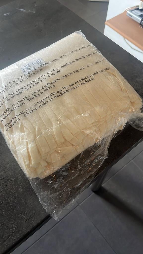 Ecru deken nieuw in de verpakking, Huis en Inrichting, Woonaccessoires | Plaids en Woondekens, Ophalen, Nieuw