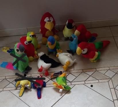 knuffel papegaai, Ophalen of Verzenden, Zo goed als nieuw