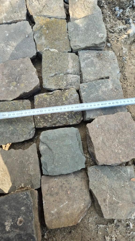 Pavés de rue de format divers 1,5 m2, Enlèvement, Pierre ou Argile