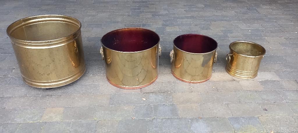 Koperen ketels 4 stuks, Huis en Inrichting, Ophalen, Gebruikt