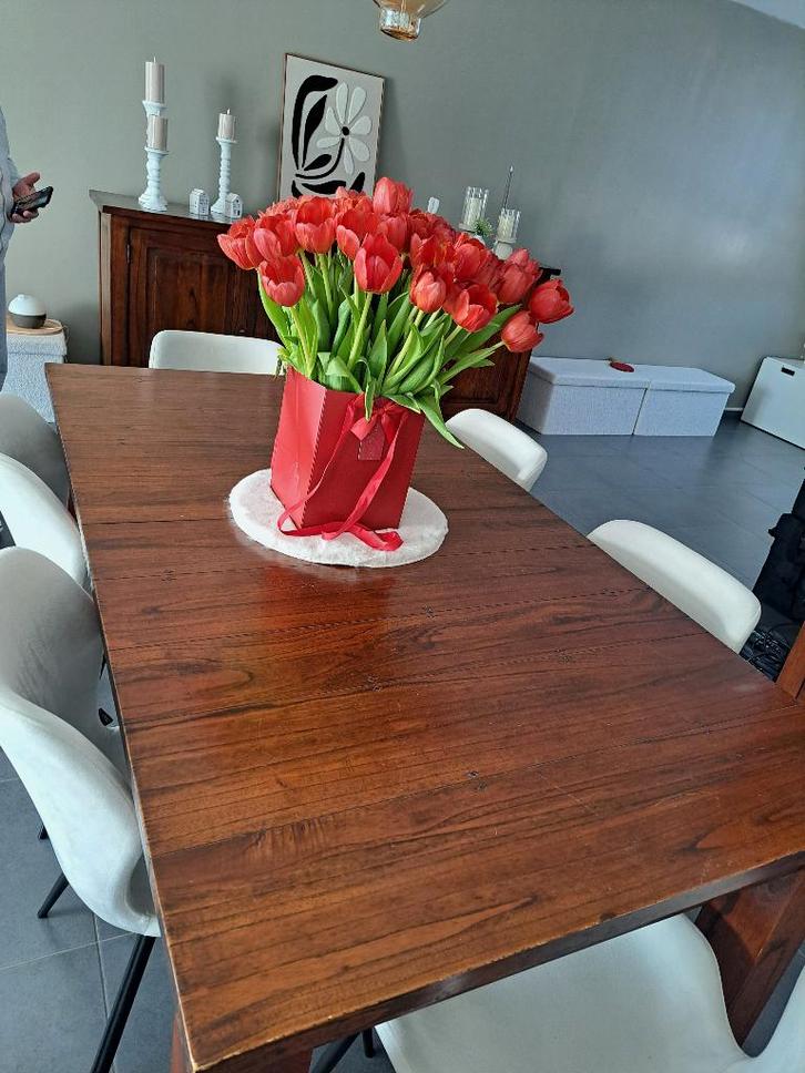 Table salle à manger, Maison & Meubles, Tables | Tables à manger, Utilisé, 50 à 100 cm, 150 à 200 cm, Cinq personnes ou plus, Rectangulaire