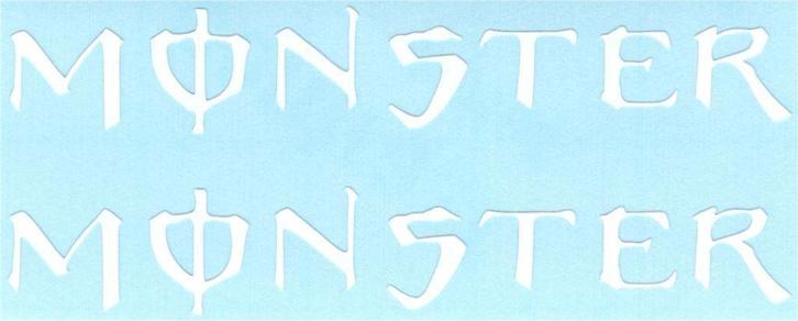 Monster Energy sticker set #12, Motos, Accessoires | Autocollants, Envoi