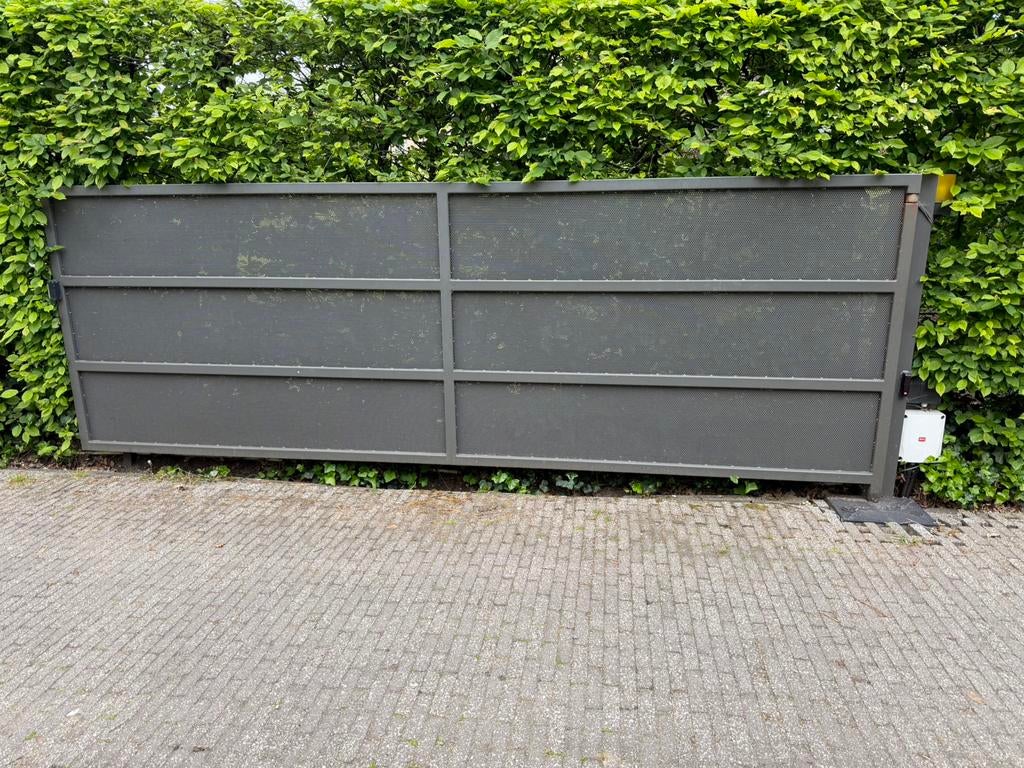 Buitenpoort (draaipoort) te koop, Tuin en Terras, Schuttingen, Gebruikt, 1 tot 2 meter, 3 tot 6 meter, Ophalen