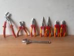 Promat tangen 6 stuks plus 1 maal knipex tang plus sleutel, Enlèvement ou Envoi, Comme neuf