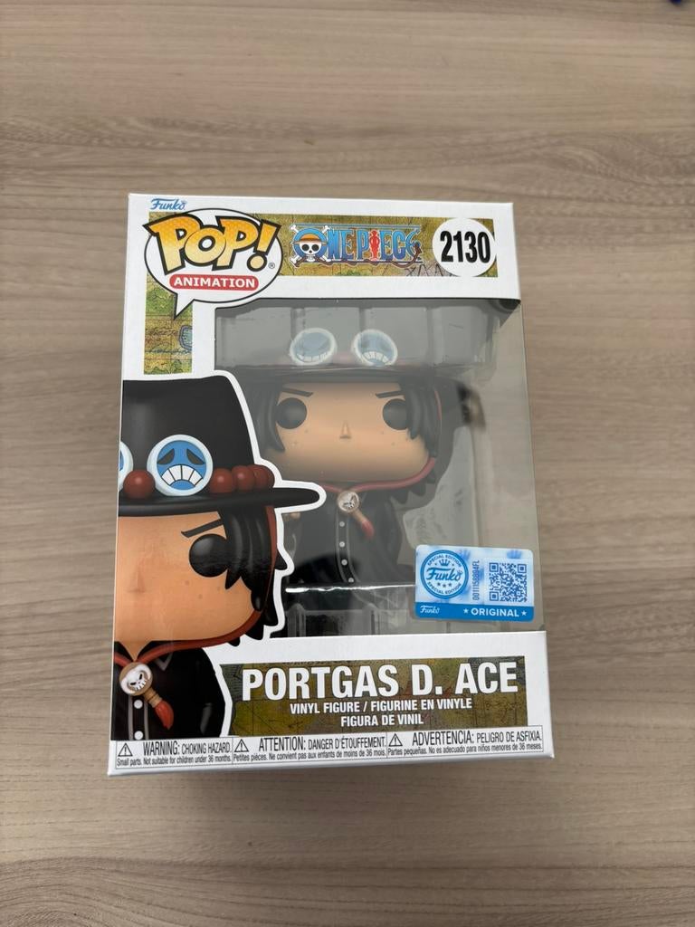 Funko Pop Portgas D. Ace 2130 One Piece — Figurine en vinyle, Collections, Jouets miniatures, Comme neuf, Enlèvement ou Envoi