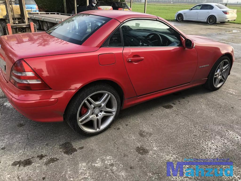 MERCEDES SLK R170 rood rechter deur portier spiegel hendel, Auto-onderdelen, Carrosserie, Deur, Mercedes-Benz, Gebruikt