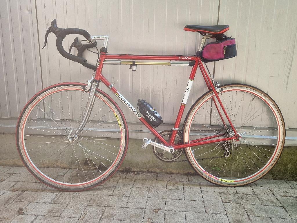 COLNAGO ERNESTO Retro Koersfiets prachtig ingefreesd, Ophalen, Velgrem, Campagnolo, Jaren '50