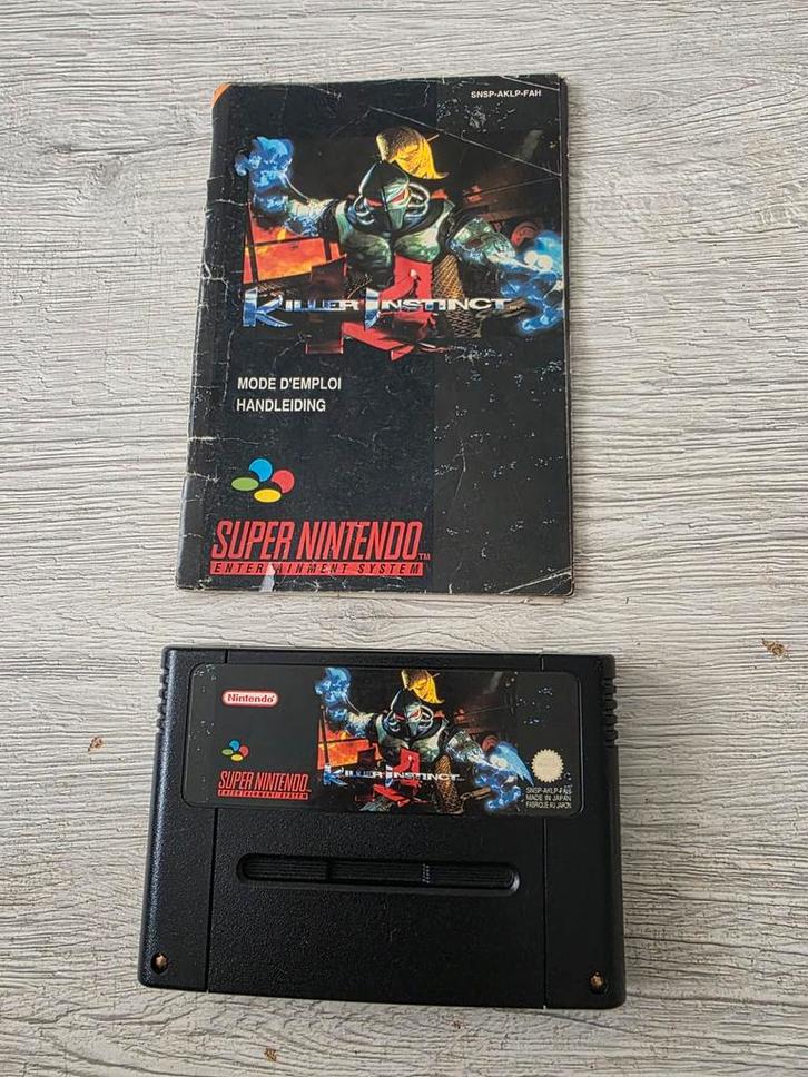 Killer Instinct avec notice - Super Nintendo SNES, Consoles de jeu & Jeux vidéo, Jeux | Nintendo Super NES, Utilisé, Combat, 2 joueurs