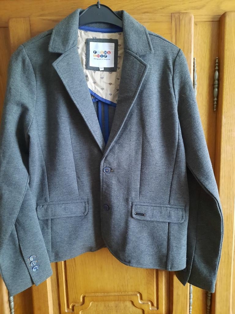 Knappe vest Fish & Chips maat 164, Kinderen en Baby's, Kinderkleding | Maat 164, Ophalen of Verzenden