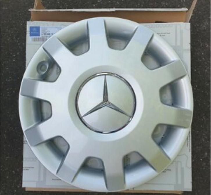 4 originele Mercedes 16" wieldoppen, Auto diversen, Wieldoppen, Zo goed als nieuw, Ophalen of Verzenden