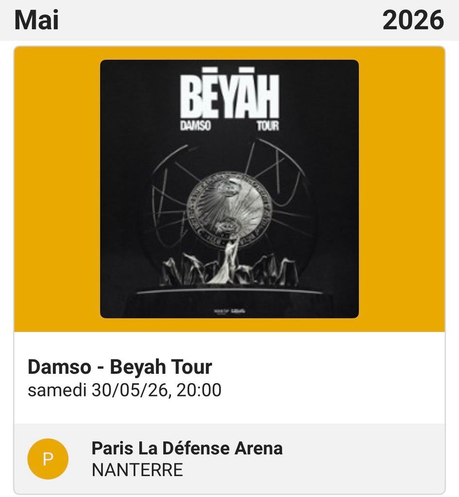 Damso 30 mai 2026 paris, Deux personnes, Mai