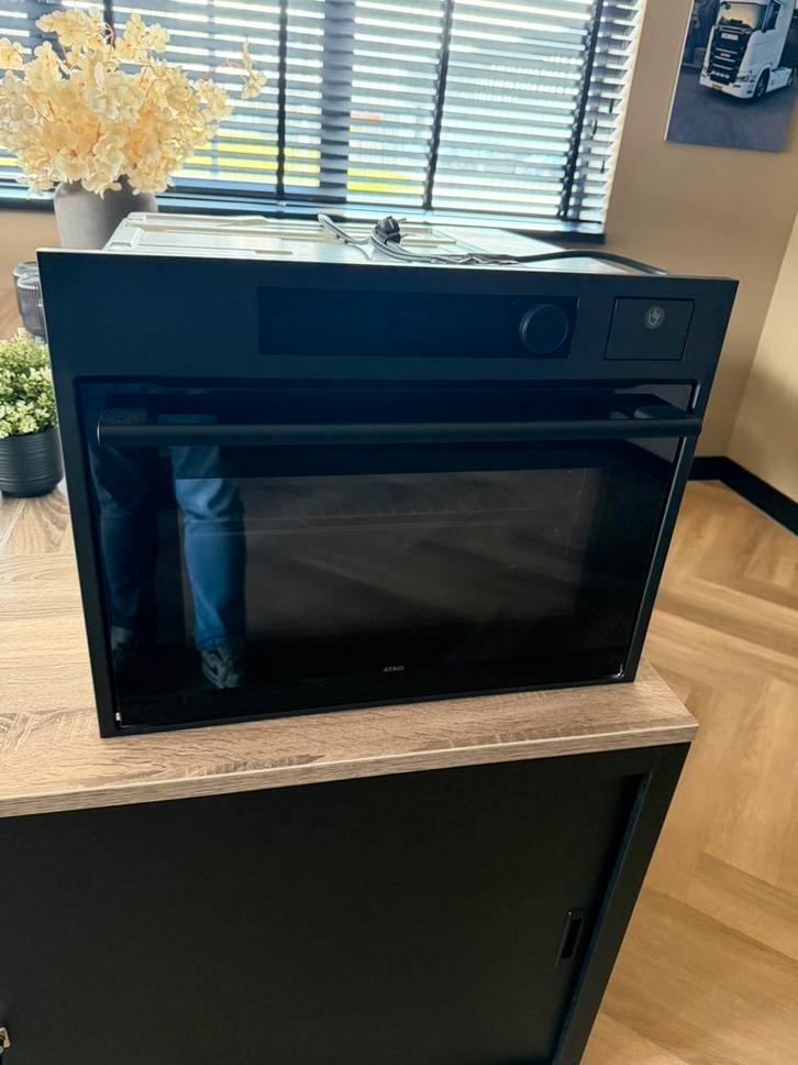 Atag CS8495D graphite combi stoomoven nieuw, Electroménager, Fours, Neuf, Enlèvement