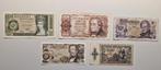 Oostenrijkse schilling bankbiljetten  – 500/100/50/20/10 ATS, Ophalen, Oostenrijk, Setje