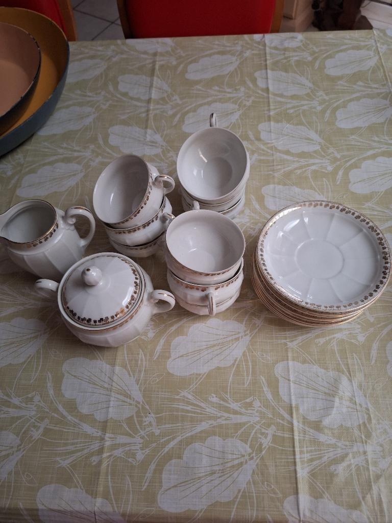 Service à café vintage., Enlèvement, Utilisé, Autres styles, Porcelaine