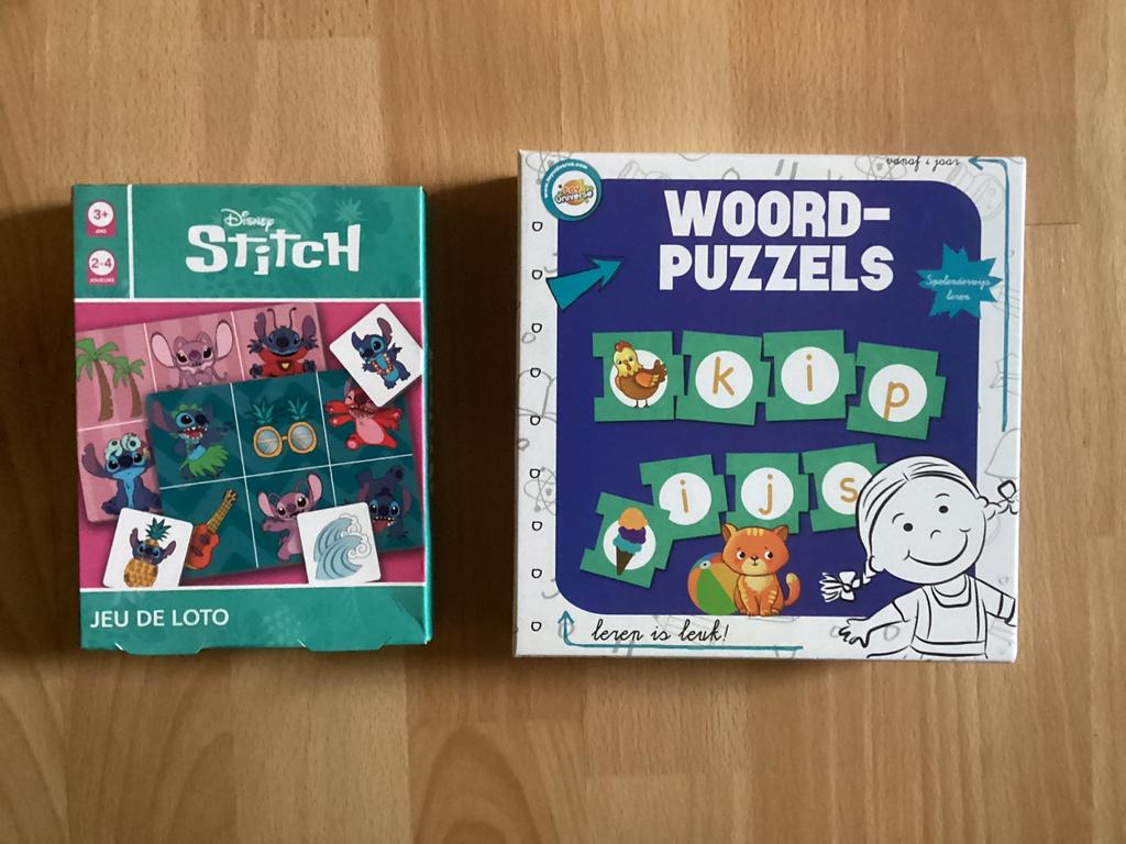 Disney Stitch Lottospel en Woordpuzzels, Ophalen of Verzenden