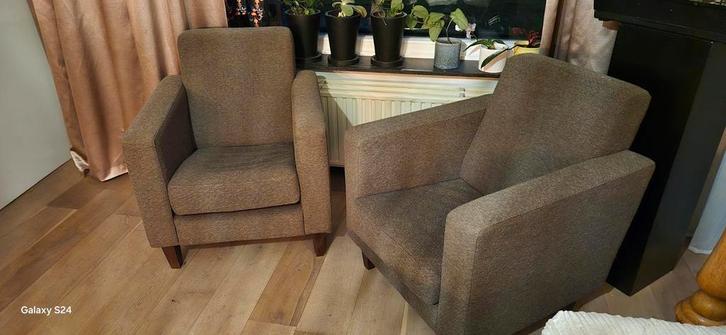fauteuils stoelen 2 stuks stoelen vrijwillige bijdrage, Huis en Inrichting, Zetels | Complete zithoeken, Stof, Ophalen