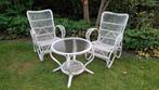 Vintage Frans design rotan salon / tuinset, Tuin en Terras, Ophalen, Rotan, Tuinset