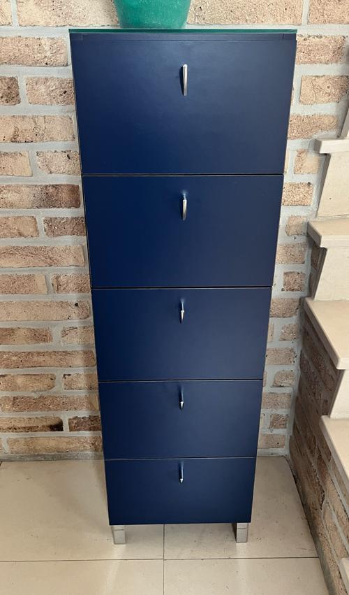 Blauw Kastje, Huis en Inrichting, Ophalen, Zo goed als nieuw, Modern