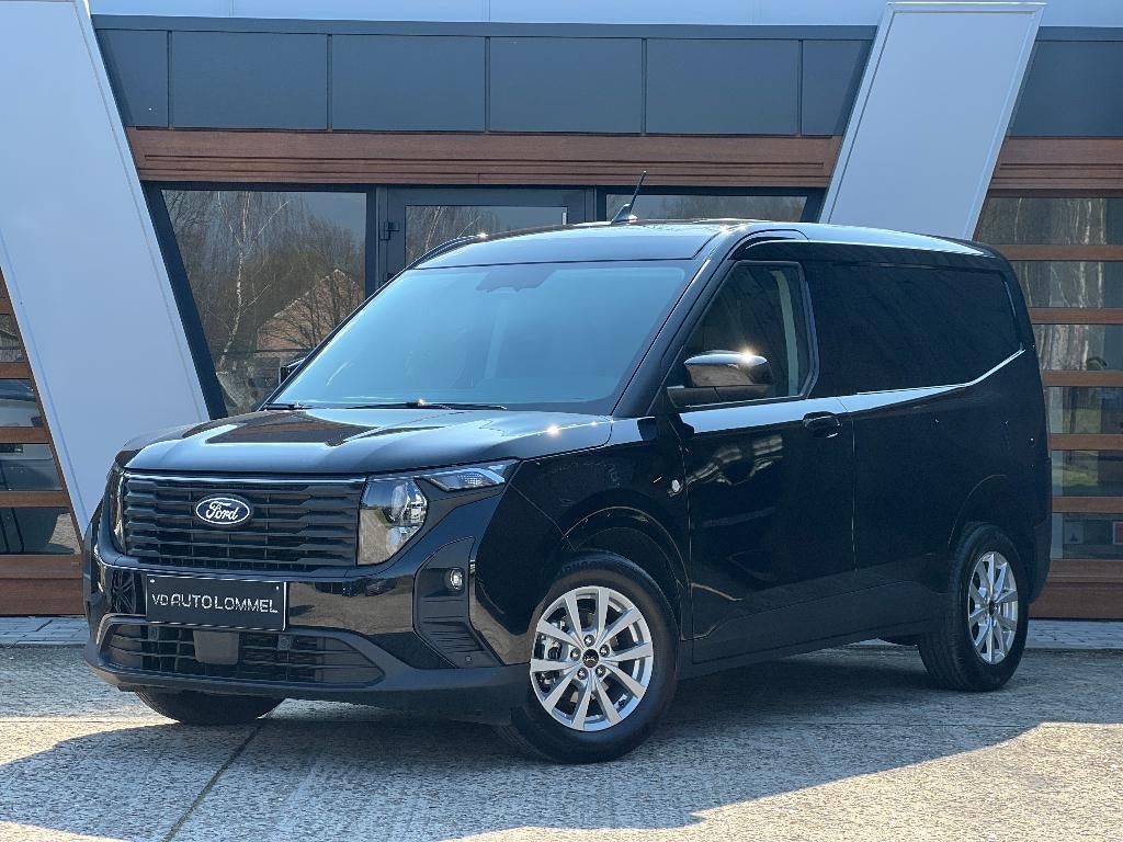 Ford Transit Courier '24 - AUTOMAAT/ FULL OPTION/ GARANTIE, Auto's, Ford, Stof, Euro 6, Zwart, Bedrijf