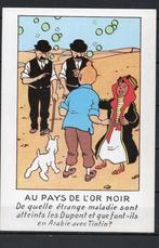 Carte postale : Hergé : Tintin/ Tintin au pays de l'or noir, Enlèvement
