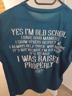 Shein - T-shirt met toffe tekst op rug (mt XL), Shein, Blauw, Maat 56/58 (XL), Ophalen of Verzenden