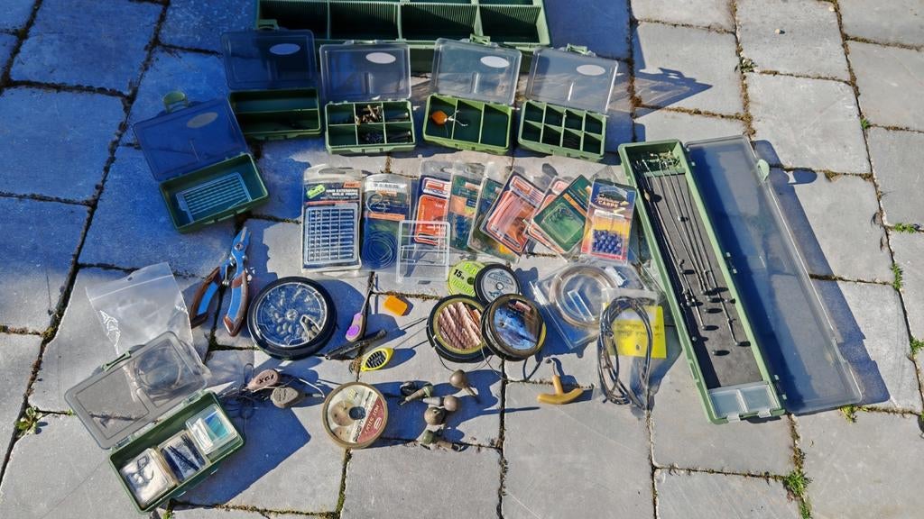 Karpervissen klein materiaal, Ophalen