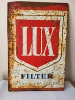 Plaque Publicitaire Métal LUX FILTER – Zigaretten – 60s/70s, Collections, Enlèvement ou Envoi