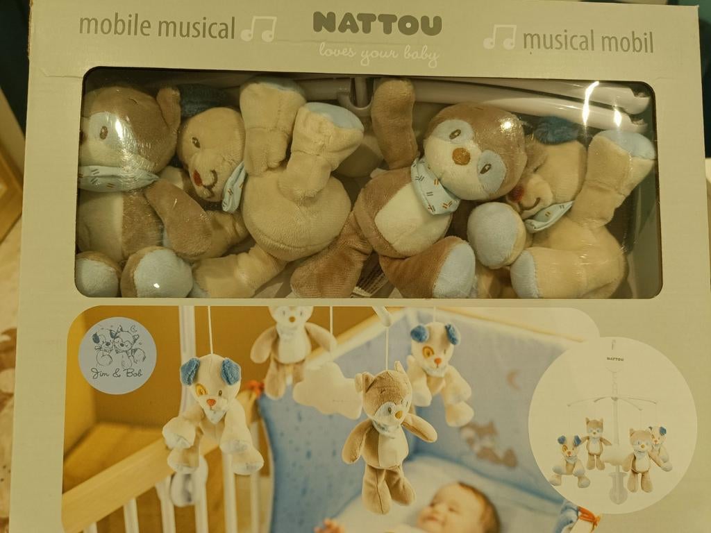 Nieuwe muziekmobiel Nattou (Jim en Bob collectie), Ophalen of Verzenden