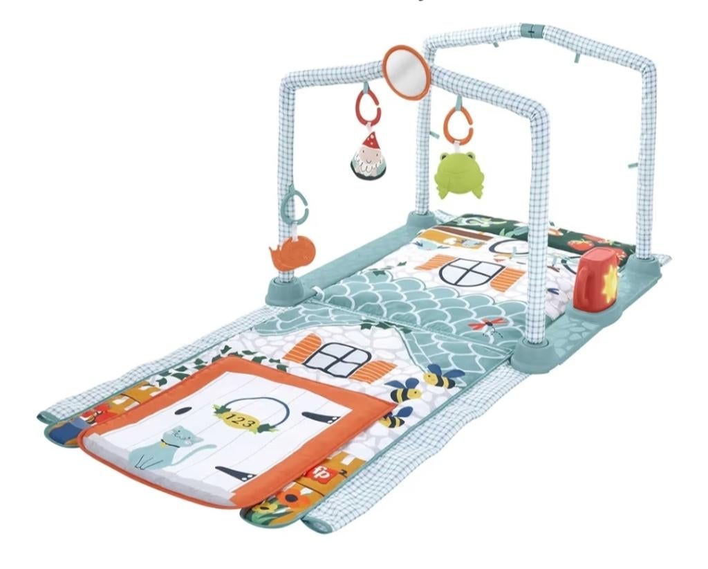 Tapis de jeu 3 en 1 Fisher Price pour jouer et ramper, Enfants & Bébés, Jouets | Jouets de bébé, Comme neuf, Baby Gym, Sonore