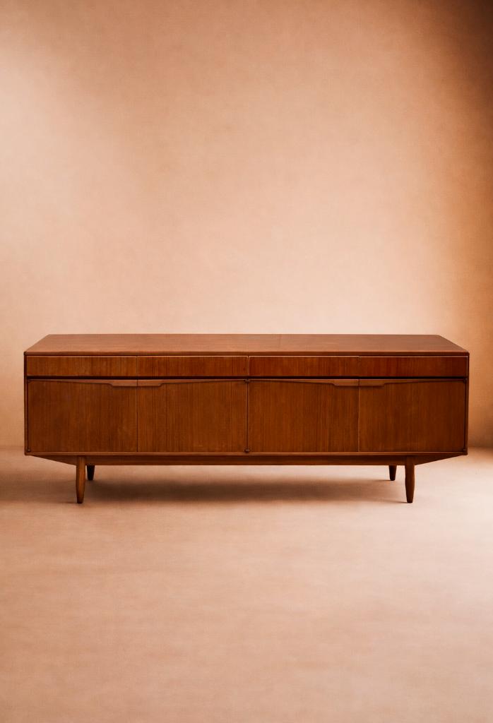 Enfilade Buffet Dressoir SCANDINAVE vintage, Maison & Meubles, Teck, 25 à 50 cm, 200 cm ou plus, Utilisé