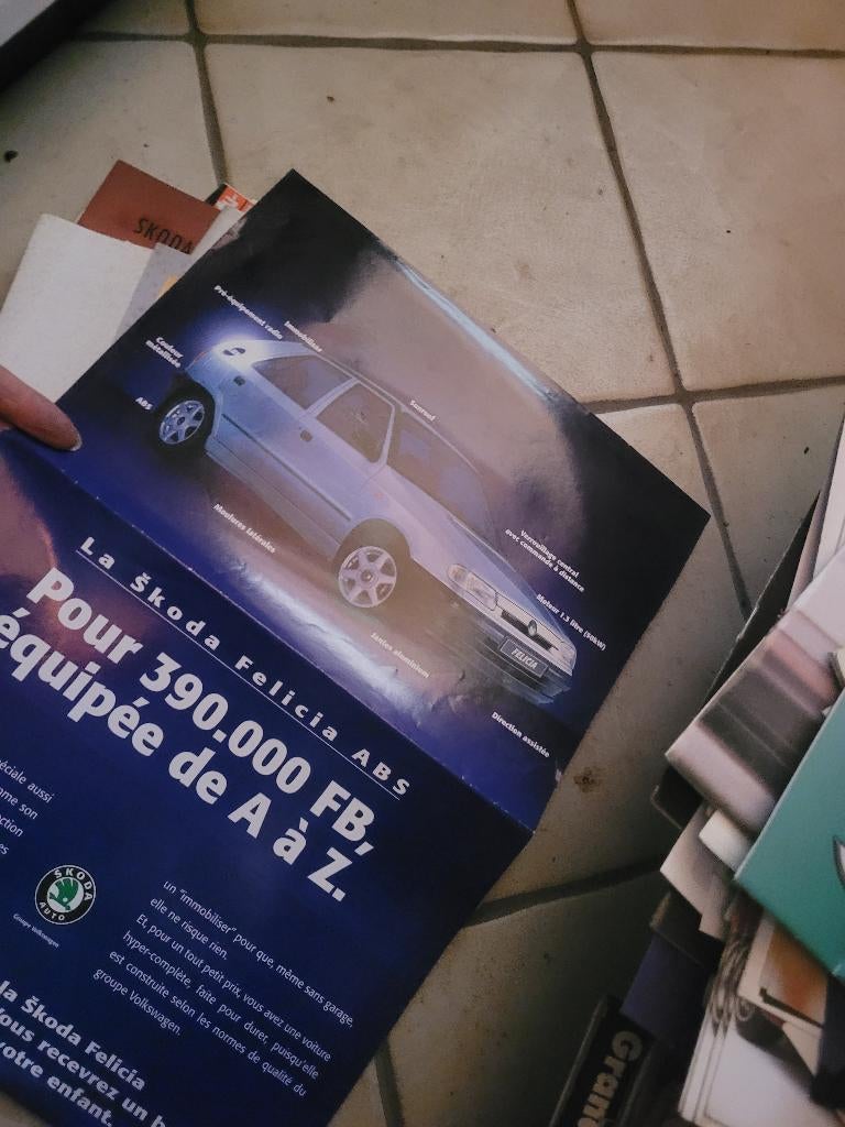 Dépliant Skoda News : Octavia Rallye & Felicia ABS, Enlèvement, Neuf