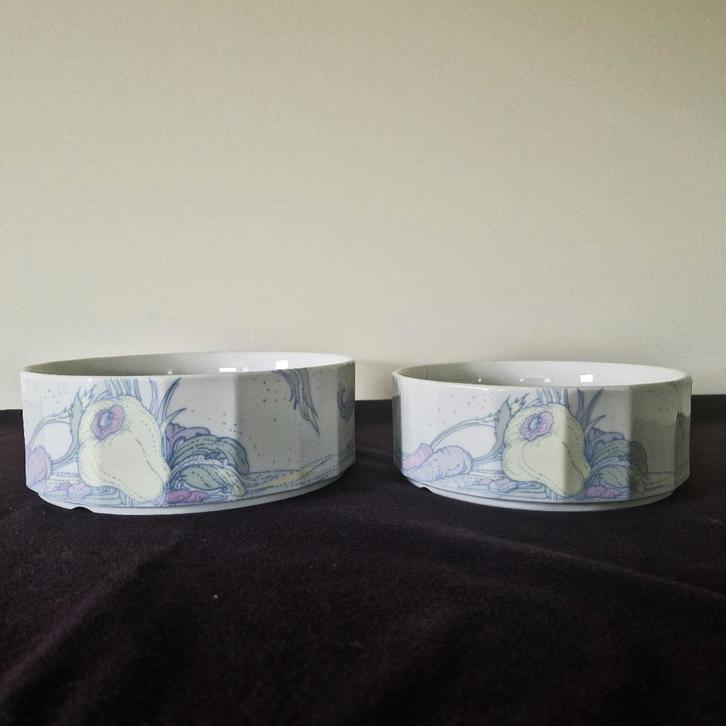 Rosenthal Studio Line - 2 kommen "Fleurs Fantastique", Antiek en Kunst, Antiek | Servies los, Ophalen of Verzenden