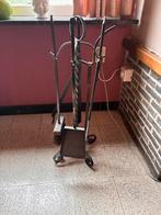 Vintage haardset in ijzer, Huis en Inrichting, Haarden, Ophalen, Gebruikt