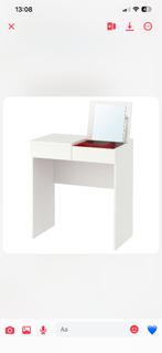 Make up tafel met design stoel, Ophalen of Verzenden, Gebruikt, 50 tot 100 cm, Minder dan 100 cm