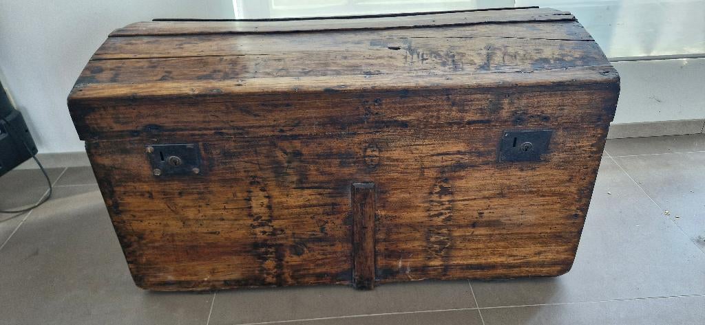 Coffre en bois 19ème siecle, Antiquités & Art, Enlèvement