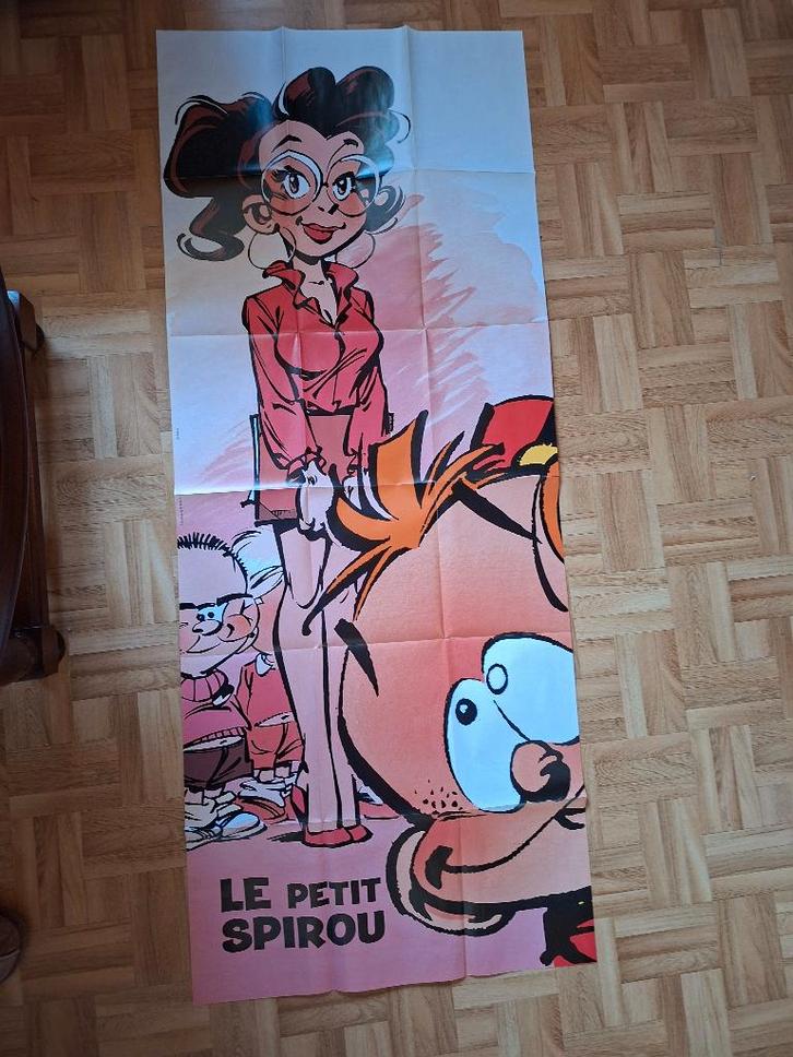 affiche GEANTE PETIT SPIROU BD, Collections, Posters & Affiches, Neuf, Autres sujets/thèmes, Affiche ou Poster pour porte ou plus grand