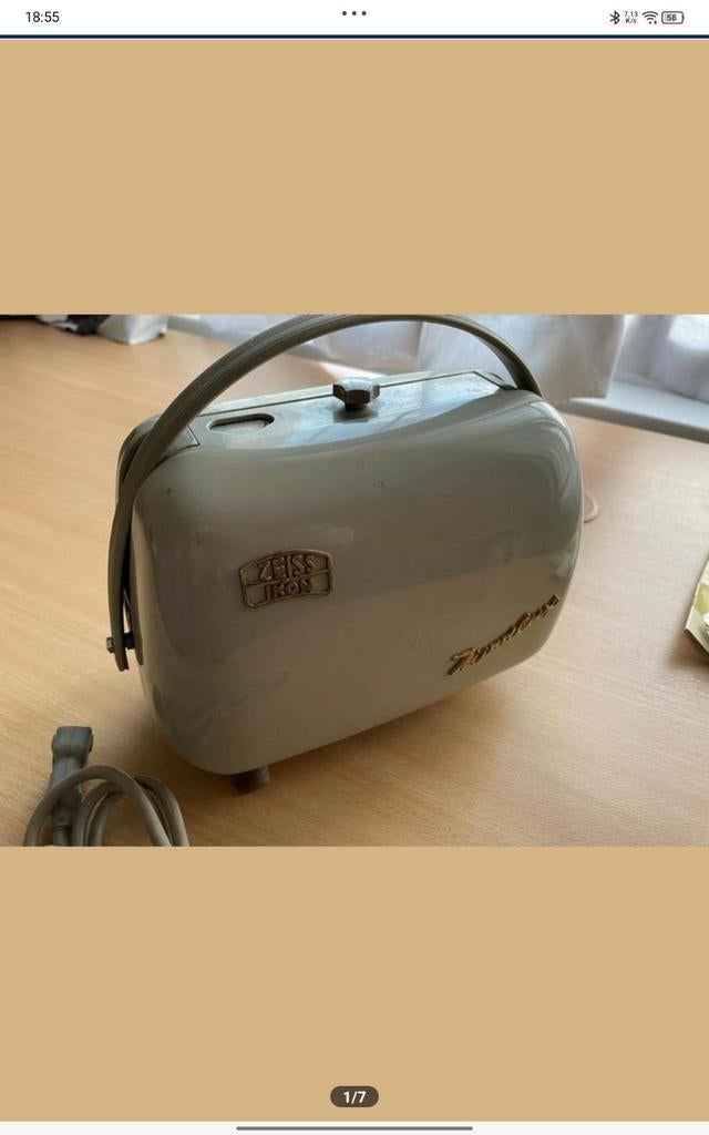 Projecteur vintage zeiss, Enlèvement