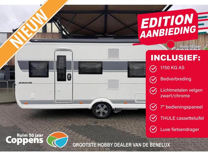 Hobby Excellent Edition 495 UL 2026 EDITION AANBIEDING, Caravans en Kamperen, Caravans, tot en met 4, 1000 - 1250 kg, Rondzit