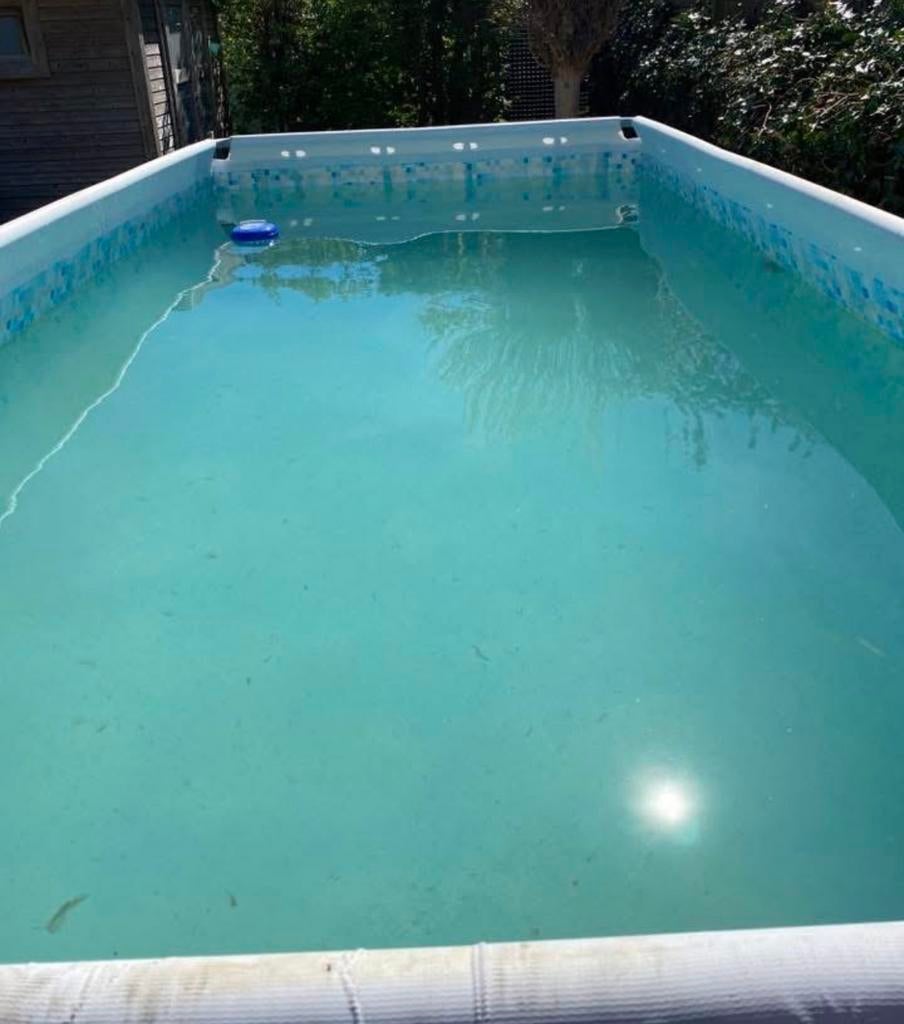 Piscine + échelle + pompe, Jardin & Terrasse, Piscines, Enlèvement, Rectangulaire