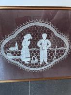 Brugse kant ingekaderd - Het Angelus, Hobby en Vrije tijd, Ophalen of Verzenden, Gebruikt, Overige typen