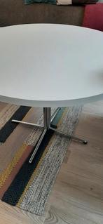 witte ronde vintagetafel, Ophalen, Gebruikt