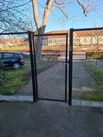 Portail de jardin noir 100180 cm, Jardin & Terrasse, Portail battant, Comme neuf, 100 à 150 cm, Fer