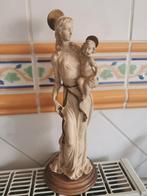 Heel mooi Maria beeld in allabastine, Antiek en Kunst, Antiek | Religieuze voorwerpen, Ophalen of Verzenden