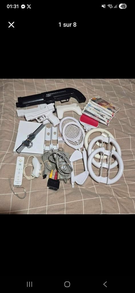 Lot Nintendo Wii complet avec accessoires + jeux, Consoles de jeu & Jeux vidéo, Consoles de jeu | Nintendo Wii, Utilisé, Avec 1 manette