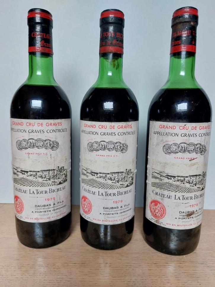 vin Grand cru ''Château La Tour Bicheau'' - 3 bouteilles, Collections, Vins, Neuf, France, Pleine, Enlèvement