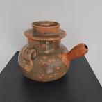 Oude franse geglazuurde aardewerken kookpot Vallauris, Antiek en Kunst, Ophalen of Verzenden