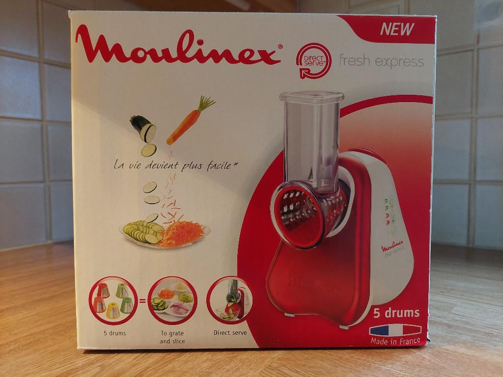 Moulinex - découpeur/râpe multifonctions - 5 en 1, Electroménager, Mélangeurs de cuisine, Enlèvement ou Envoi, Neuf