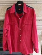 Joe Mitchel Heren Overhemd-bordeaux rood-XXL-lange mouwen, Joe Mitchel, Verzenden, Zo goed als nieuw, Overige halswijdtes